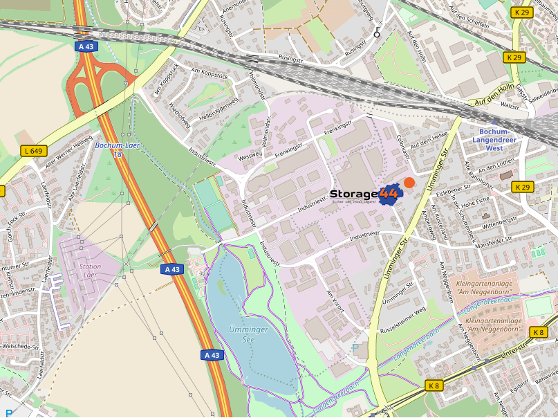 Anfahrts Karte Storage44